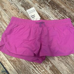 NWT Lorna Jane Neon Orchid Run Shorts size Large